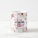 Search for god is within her mugs Floral