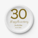 Search for anniversary plates Happy 30th anniversary