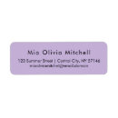 Search for e return address labels Minimalist