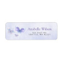 Search for purple floral wedding return address labels Elegant