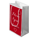 Search for i love you gift bags Elegant