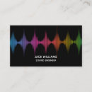 Search for audio engineer business cards Simple