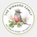 Search for bird address stickers Watercolor
