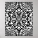 Search for unique designs posters Black