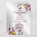 Search for purple and silver engagement party invitations Modern