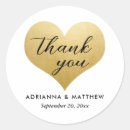 Search for heart thank you wedding stickers Cute