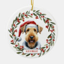 Search for airedale christmas tree decorations Wreath