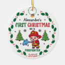 Search for firefighter christmas tree decorations Fireman