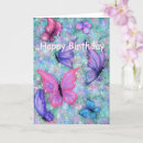 Search for flying butterfly cards Pink