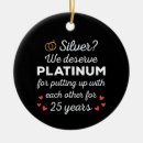 Search for 25th anniversary christmas tree decorations Couple