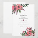 Search for christmas christening invitations Floral