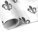 Search for fleur de lis wrapping paper Vintage