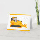 Search for construction birthday cards Bulldozer