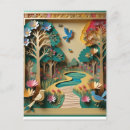 Search for intricate pattern postcards Abstract