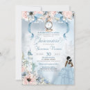 Search for cinderella blue quinceanera invitations Princess