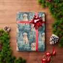 Search for golden retriever christmas wrapping paper Watercolor