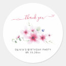 Search for hot pink birthday stickers Girl