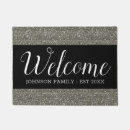 Search for silver glitter doormats Black