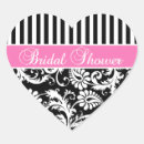 Search for damask bridal shower stickers White