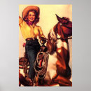 Search for vintage cowgirl posters Old west