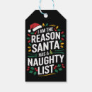 Search for naughty santa gift tags Xmas