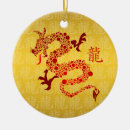 Search for year of the dragon christmas tree decorations Red