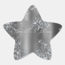Search for silver glitter stars stickers Glam