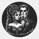 Search for skeleton bride and groom stickers Illustration