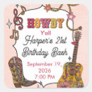 Search for western birthday stickers Howdy