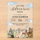 Search for let the adventure begin baby boy shower invitations Pine trees