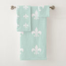 Search for fleur de lis bath towels White