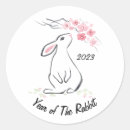 Search for year of the rabbit stickers Pink