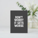 Search for worrying postcards Typography