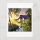 Search for watercolour painting postcards Countryside