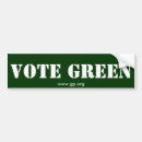 Search for vote green bumper stickers Environment