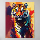 Search for tiger abstract art Colourful