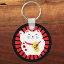 Search for good fortune key rings Lucky cat