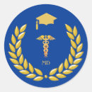 Search for gold medical caduceus stickers Graduation
