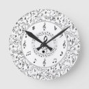 Search for classical music clocks Musical notes