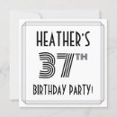 Search for 37th birthday invitations 37 years old