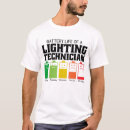 Search for lighting technician tshirts Funny