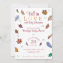 Search for november baby shower invitations Autumn leaves
