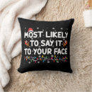Search for funny cushions Xmas