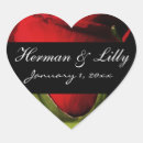 Search for red heart save the date stickers Floral