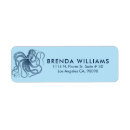 Search for dark background return address labels Blue