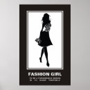 Search for black and white fashion posters Girl