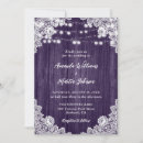 Search for purple lace wedding invitations String lights
