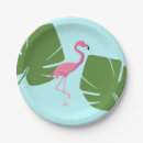 Search for flamingo paper plates Tropical