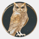 Search for vintage owl stickers Bird