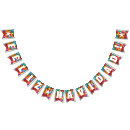 Search for christmas bunting flags Red